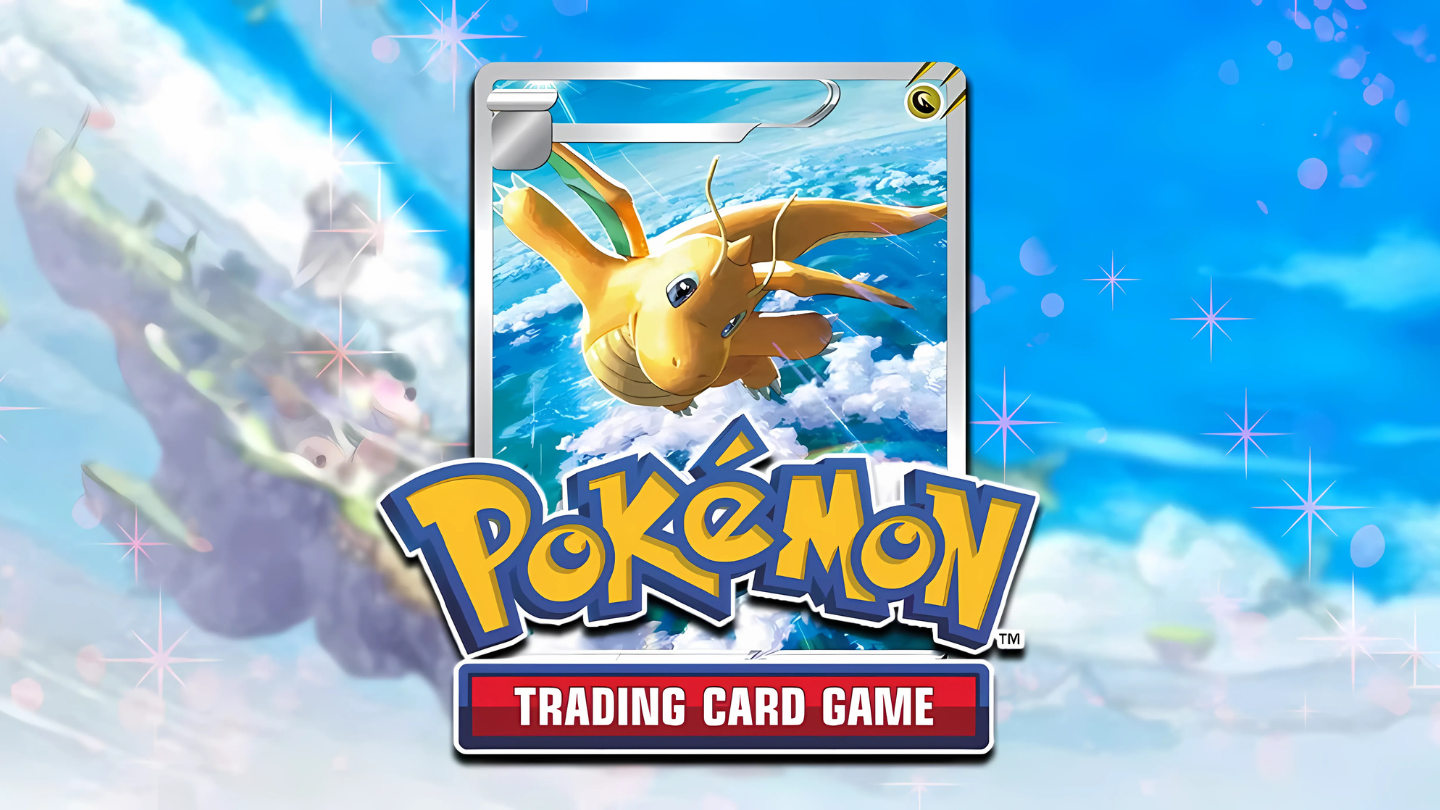 Eine Gruppe von Menschen sitzt um einen Tisch und spielt das Pokémon-Sammelkartenspiel, mit bunten Karten, die vor ihnen ausgebreitet sind.