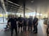 Unser Team im Showroom der Niederlassung, der Arbeitsbereich ist abgesperrt