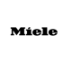 Miele logo, black text on a dark green background.