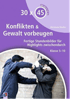 Zwei Jungen in dunklen Jacken schlagen sich; Buchcover: "Konflikten & Gewalt vorbeugen".