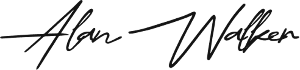 Signature of Alan Walker in black script font.