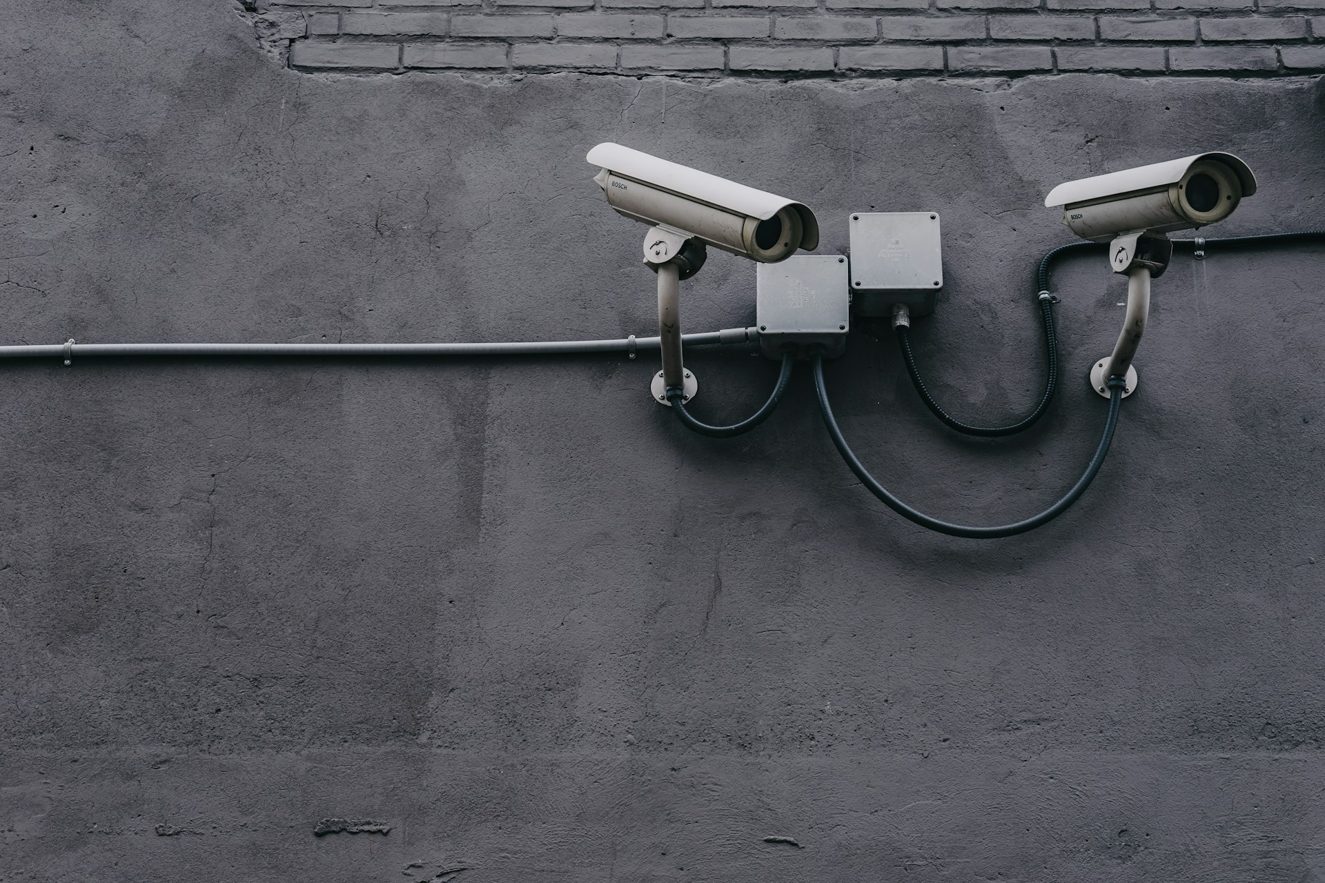 Exterior security cameras mounted on a San Mateo home