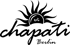 Schwarzes Logo mit Sonne und Text "chapati Berlin" darunter.