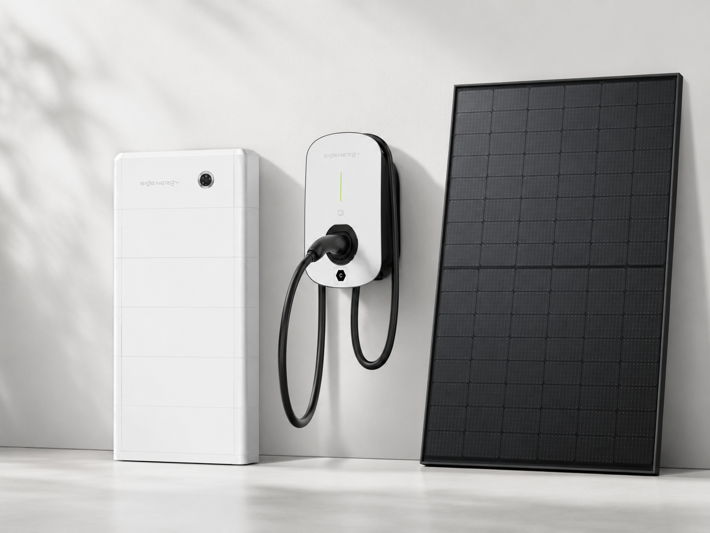 Sigenergy Speicher, Wallbox und PV-Modul