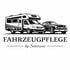 Wohnmobil und Oldtimer, darüber der Text "FAHRZEUGPFLEGE by Smirnow".
