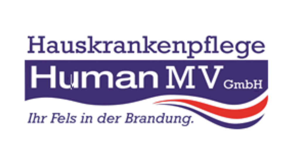 Logo mit hellblauem Stethoskop, das ein Haus umrahmt, und dem Text "AMBULANTER PFLEGEDIENST HOLZWARTH ...WEIL ES ZU HAUSE AM SCHÖNSTEN IST."