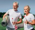 Senior Couple staying active while managing knee pain