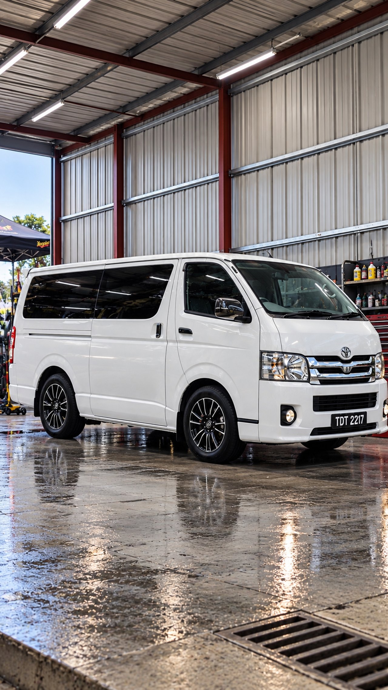 Plain unbranded commercial van