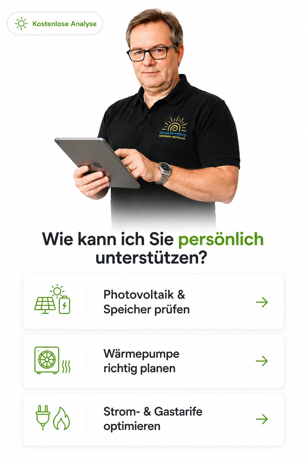 EnergieVermittlung – Kostenlose Energieanalyse