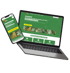 Responsive Webdesign einer Holzbau-Website auf Laptop und Smartphone mit dem Slogan Qualität aus Leidenschaft seit 1954.