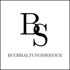 Schwarzes Logo mit den ineinander verschlungenen Buchstaben BS und dem Schriftzug BUCHHALTUNGSSERVICE darunter.