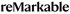 Black reMarkable logo text on a dark green background.