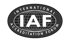 International Accreditation Forum (IAF) Logo: "INTERNATIONAL ACCREDITATION FORUM" um einen Globus mit "IAF".