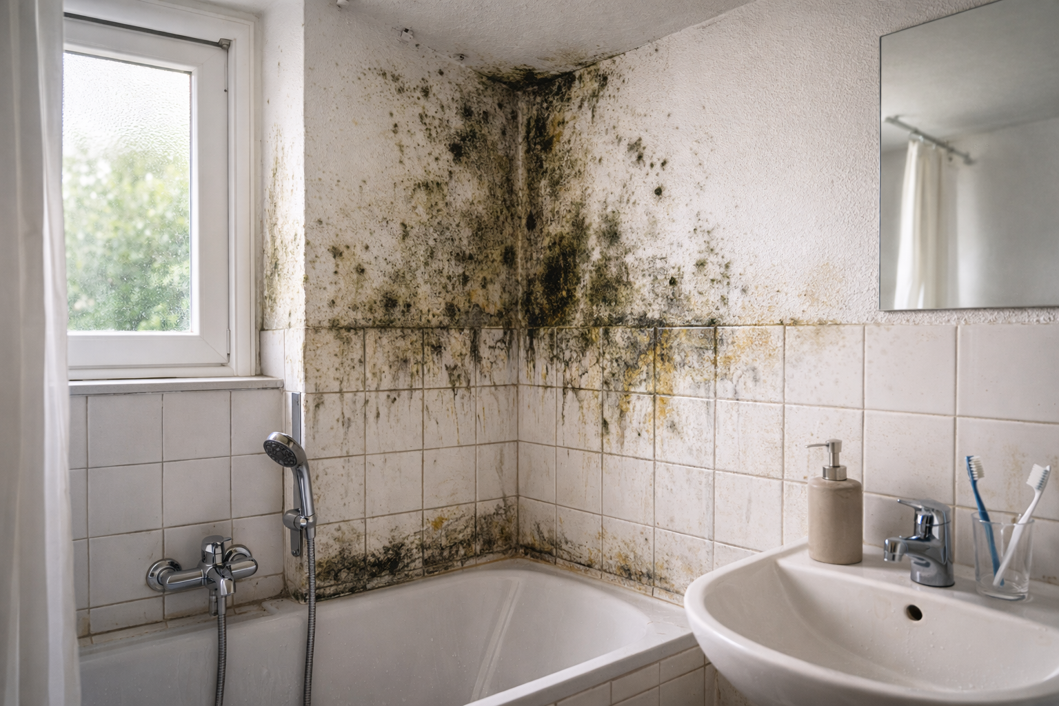 Wand Boden Anschluss feucht