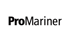 ProMariner-Logo in Schwarz auf weißem Hintergrund, umrahmt von einem dunkelgrünen Feld.