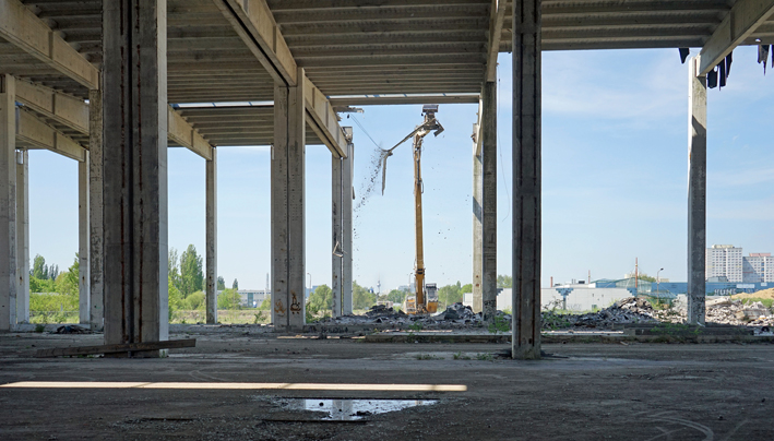 Gebäudeabriss und Recycling Landsberger Allee Berlin durch ABBAU WIWA WAGNER GmbH