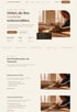 Design-Konzept einer Schreinerei-Webseite in warmem Editorial-Stil