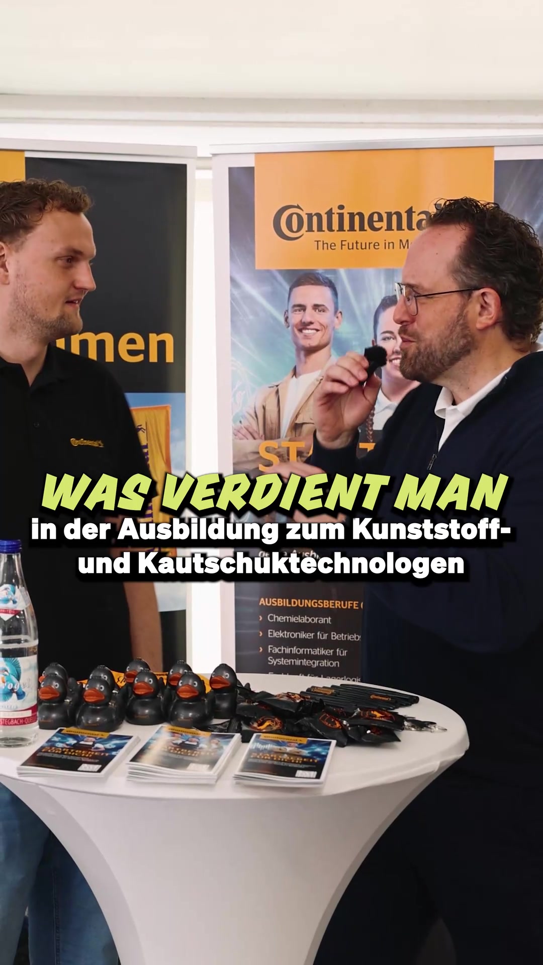 Standbild aus dem Messe-Interview mit Julian am Continental-Stand
