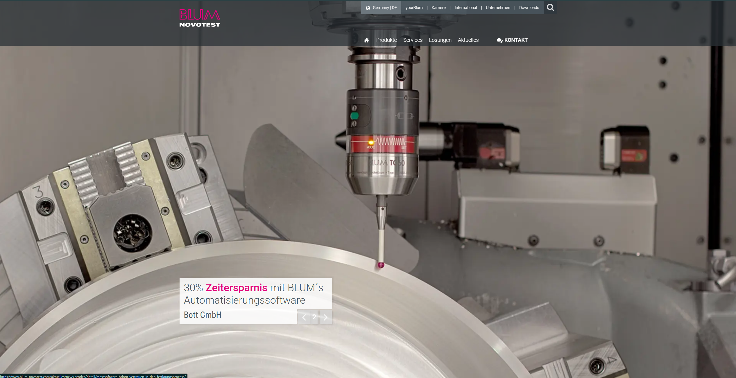 TYPO3 Website Blum-Novotest