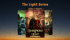 Three fantasy book covers for "The Light Series," with "Champions of Light" centered.