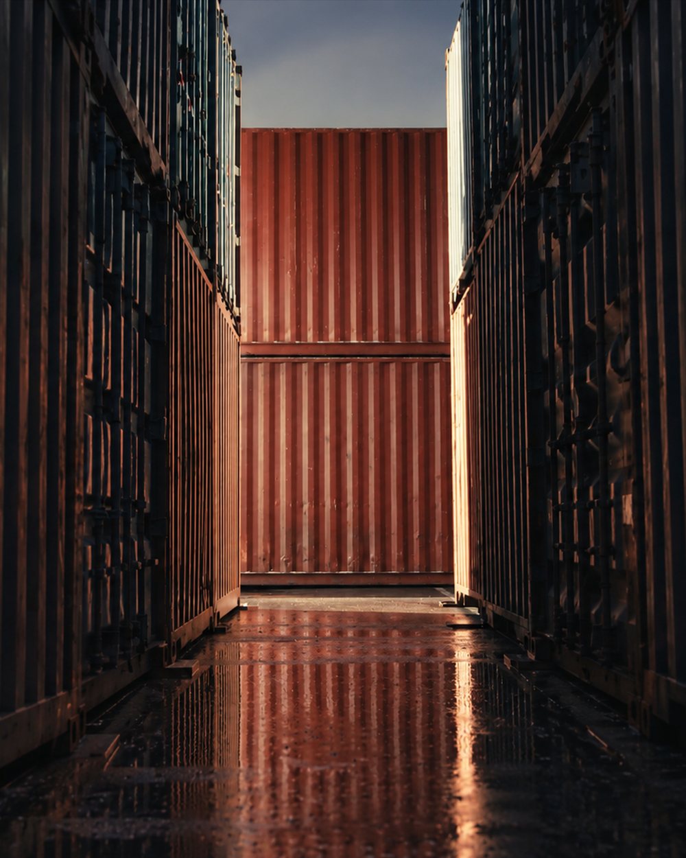 Zollbeschau eines Containers