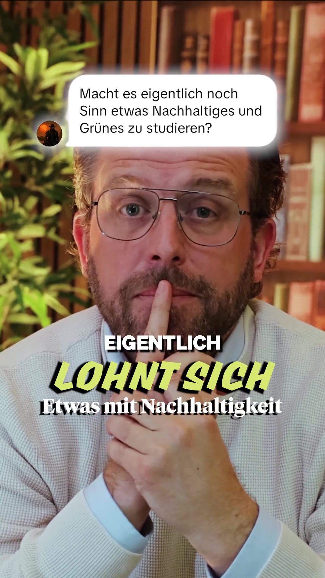 Standbild aus dem Video über den Studiengang Nachhaltige Ingenieurwissenschaft