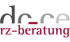 Logo: "de-re" in Grau, darunter "rz-beratung" in Rot.