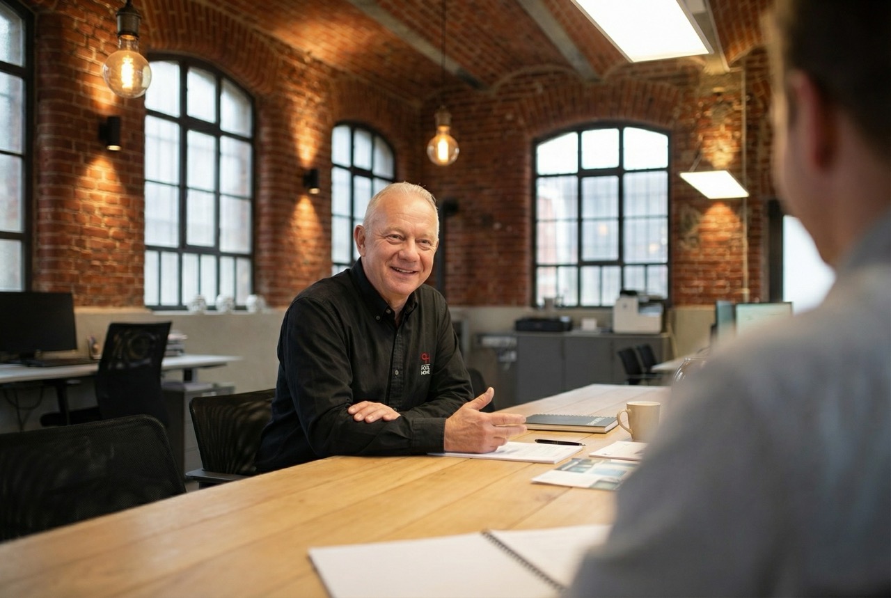Peter Hartmann, Geschäftsführer der POOL+HOME GmbH, im Beratungsgespräch