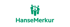 HanseMerkur Logo: Grüne stilisierte Figuren bilden ein Herz, darunter der Schriftzug "HanseMerkur".