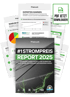 Mehrere Dokumente mit dem Titel „#1 Strompreis Report 2025“ und „Experten warnen“ von Rheinvolt.