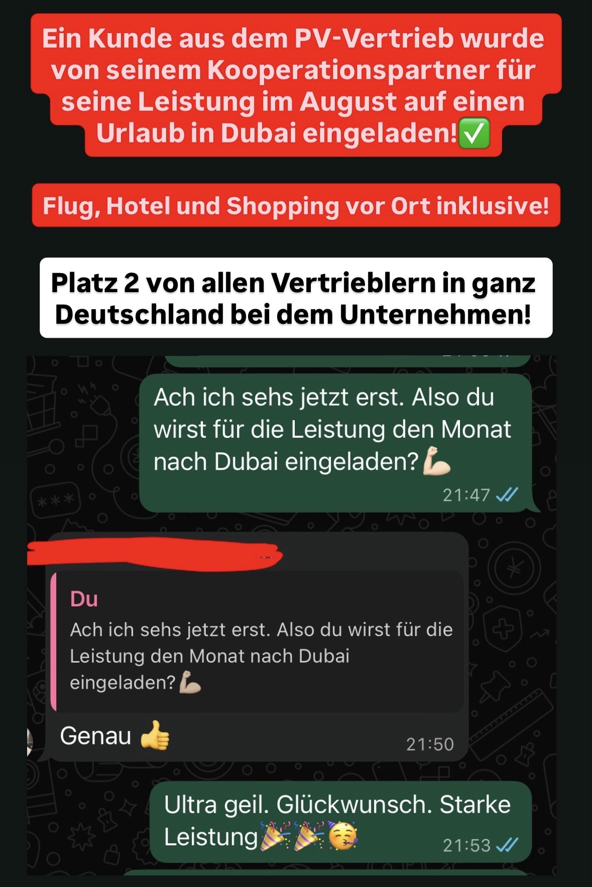 Kundenergebnis Screenshot