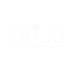 Weißer "He • Ju" Text mit zwei Blättern über dem "e" auf dunkelgrünem Hintergrund.