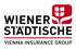 Rotes Logo mit einer stilisierten Tulpe oder Blüte in einem Quadrat auf schwarzem Hintergrund mit einer roten Linie unten.