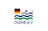 Logo der DGfnB e.V. mit schwimmender Person, Wellen, deutscher Flagge und Text "DGfnB e.V.".