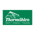 Logo von Thormählen Dach + Holzbau + Fassade mit einer Reetdachhaus-Grafik auf grünem Hintergrund.