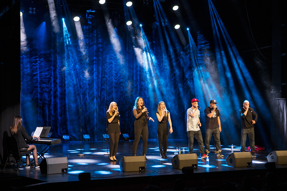 Massive Beats Crew performing at the Late Night Concert, Voices of Spirit 2015, Graz