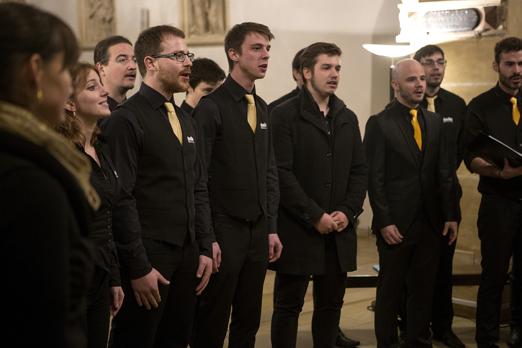 Vocal ensemble Tonikum performing in the Grazer Stadtpfarrkirche, Voices of Spirit 2016, Graz