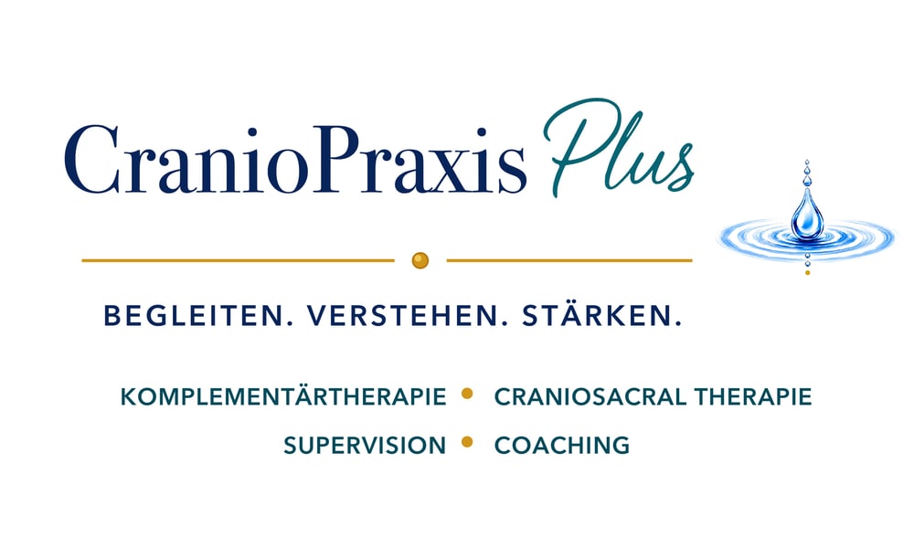 Logo der CranioPraxis Plus mit Wassertropfen