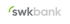 Logo der SWK Bank mit grünem Bogen über dem "s" und grauem Text "swkbank".