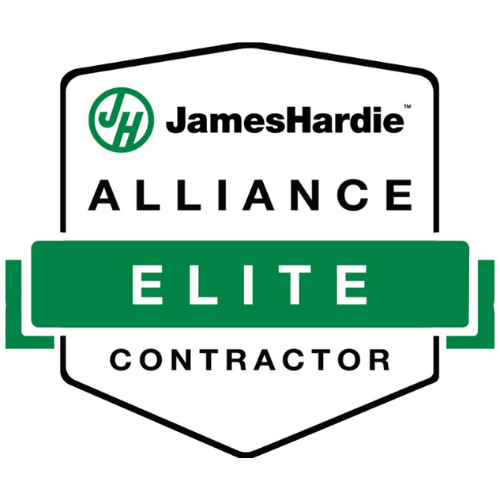 James Hardie Alliance Elite Contractor badge