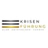 Logo Krisen Führung mit drei horizontalen Balken und dem Slogan Klar, Entscheiden, Führen.