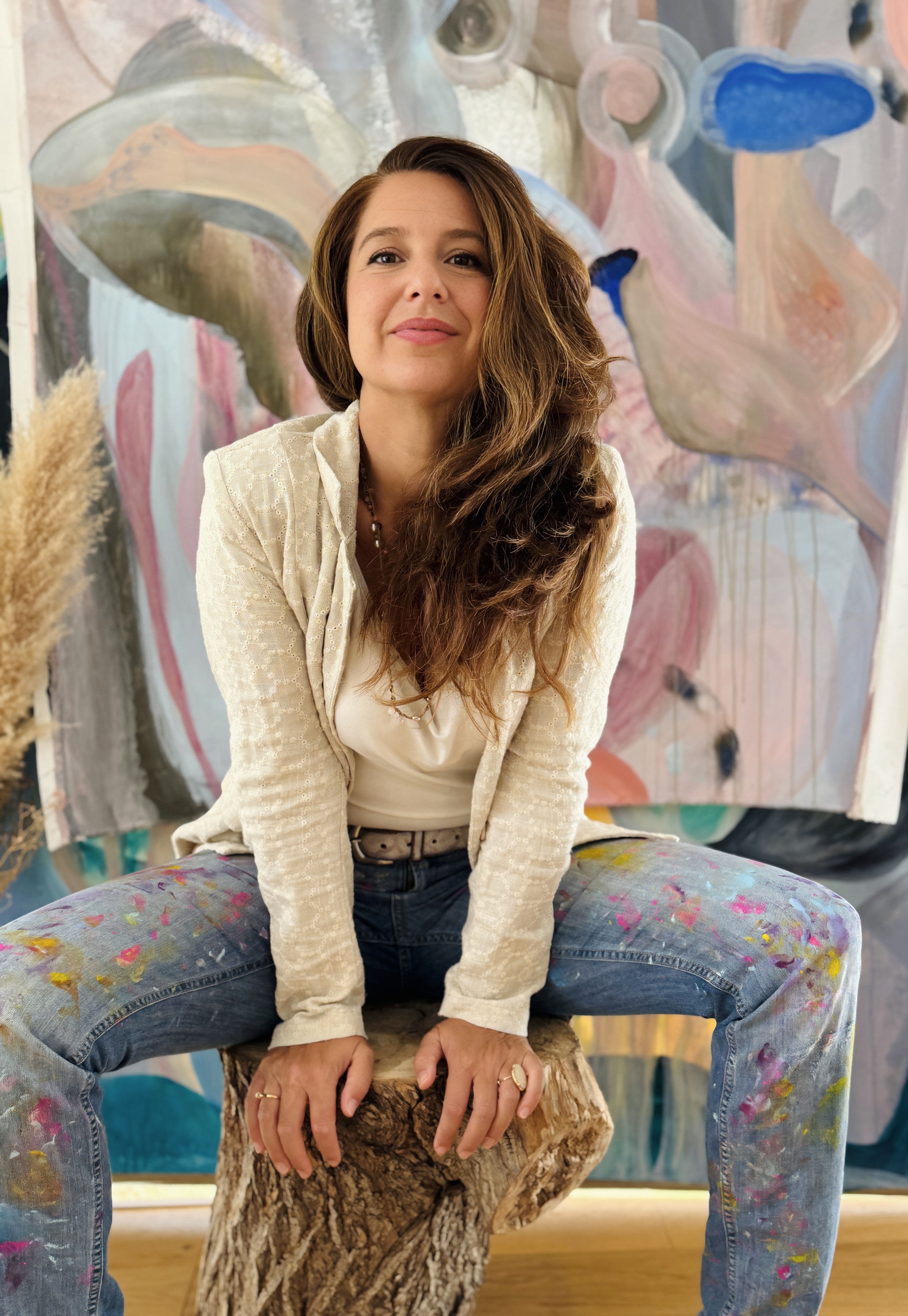 Yvonne Lamberty in ihrem Atelier