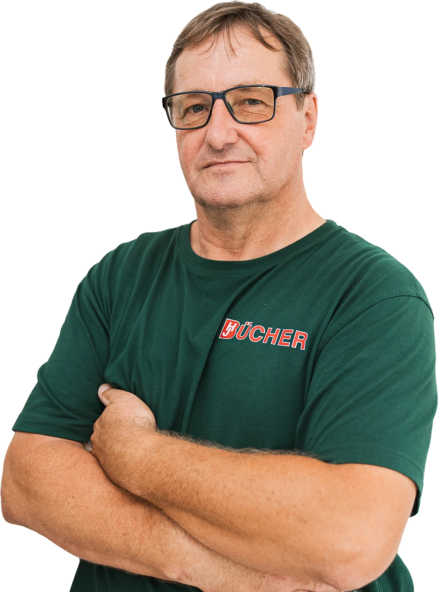 Bernd Niemann, Berufskraftfahrer bei Bücher Containerdienst