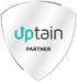 Uptain Partner-Logo, eine Zusammenarbeit von Webagentur CC für Conversion-Optimierung und Performance-Steigerung von Webseiten.