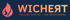 Firmenlogo "WICHERT HEIZUNG-SANITÄR ...VON MEISTERHAND" mit stilisiertem Tropfen in einer Flamme.