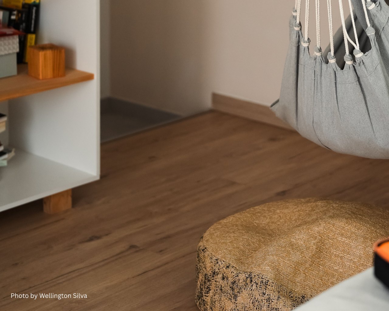 Schlafzimmer mit Vinyl