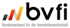Logo des BVFI – Bundesverband für die Immobilienwirtschaft mit drei schrägen Balken in Schwarz, Rot und Gelb.