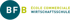 Logo der BFB École Commerciale Wirtschaftsschule mit weißem "BF" in blauem Kreis und gelbem "B".