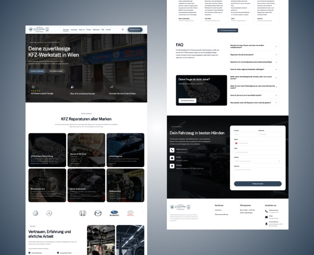 Webseite von KFZ PEKA