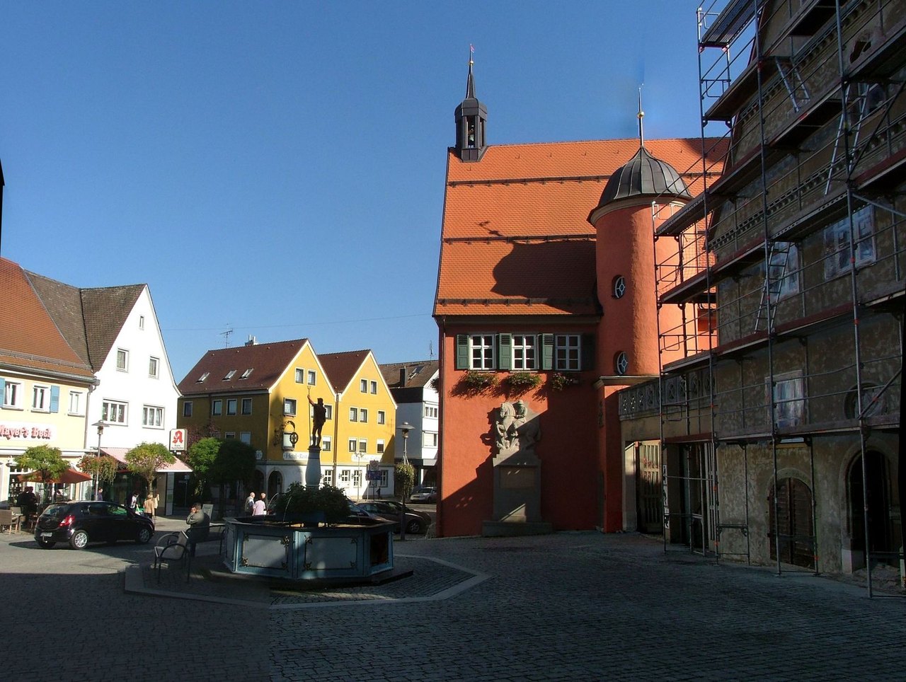 Marktplatz in der Altstadt von Bopfingen